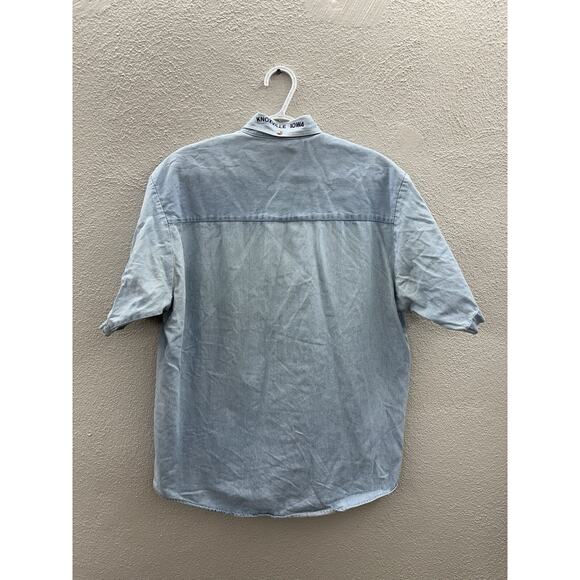 LA Loving Mens Shirt Medium Short Sleeve Button Up National Sprint Car Hall Fame - Picture 7 of 13